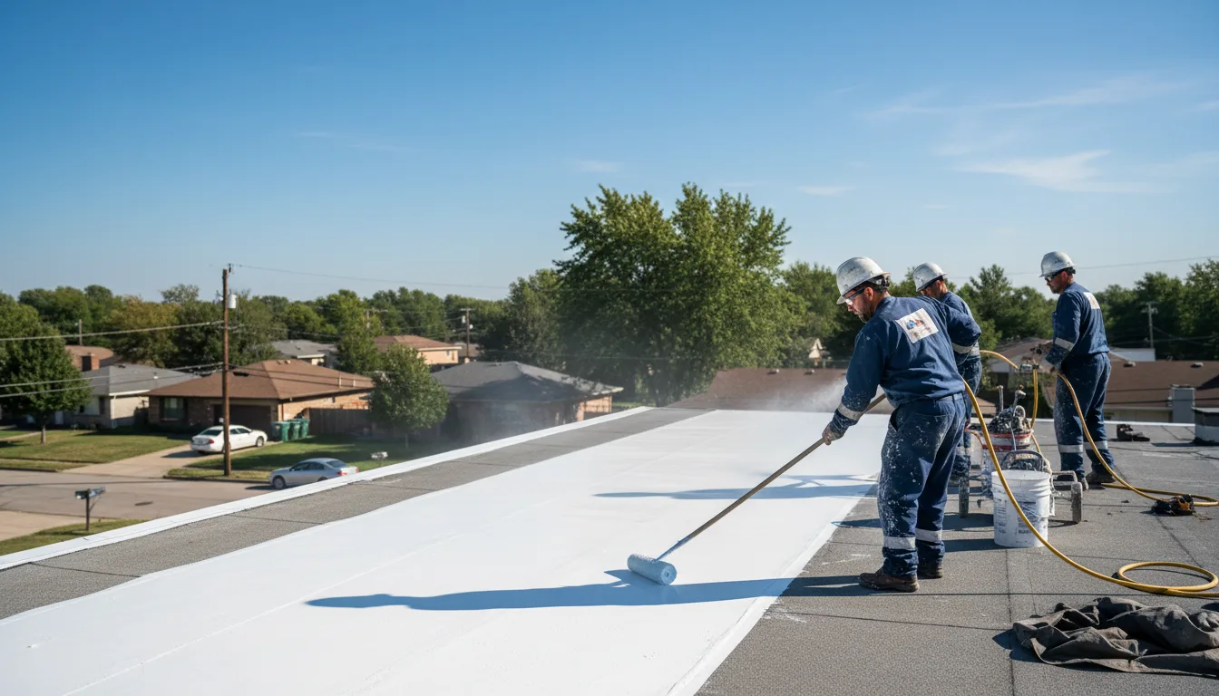Commercial roof coating in Reston, VA near me